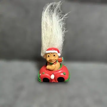 트롤 인형 크리스마스 태엽 자동차 피규어