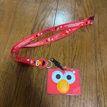 엘모 ID 카드 홀더 빨간색 세서미 스트릿 싱가포르 유니버셜 한정판