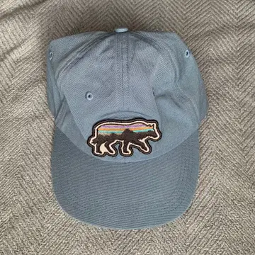 Patagonia 파타고니아 곰 자수 캡 블루