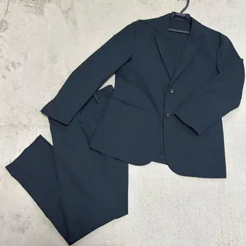 유니클로 감동 자켓 감동 팬츠 셋업 수트 네이비 세탁 가능 M