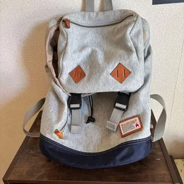 패브릭 소재 백팩 그레이 네이비