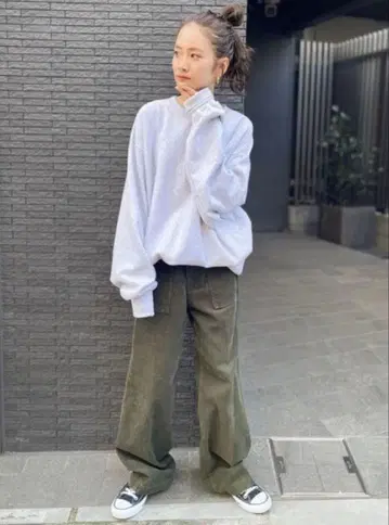 언그리드 코듀로이 팬츠 그린 계열