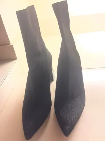 블랙 스틸레토 부츠