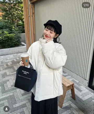 hinari 2WAY 충전솜 아우터 화이트