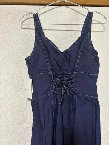 dazzlin 다즐린 하트넥 스티치 레이어드 원피스 미사용 택 포함