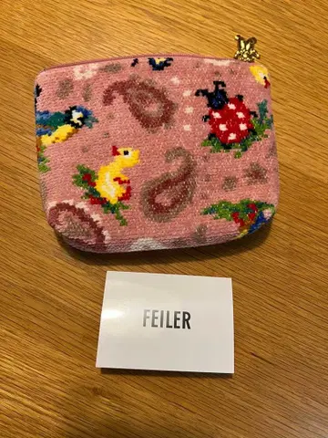 FEILER 동물 패턴 파우치 핑크