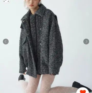 CODE A oversized tweed blouson 코드 에이