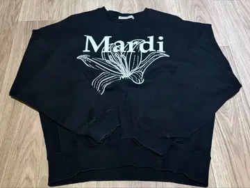 마르디메크르디 블랙 맨투맨 트레이닝복