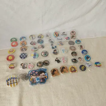 남성 성우 캔뱃지 세트