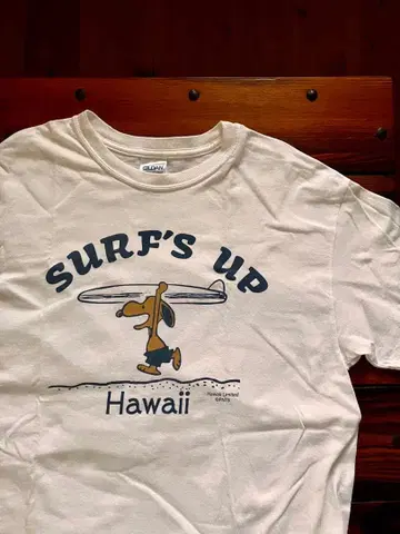 SURF'S UP Hawaii 티셔츠 스누피