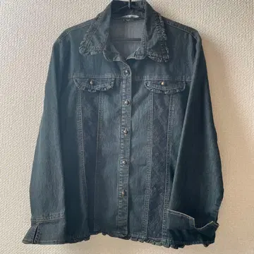 데님 자켓 레이스 프릴