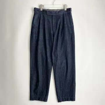 FREEMANS SPORTING CLUB 데님 와이드 트라우저