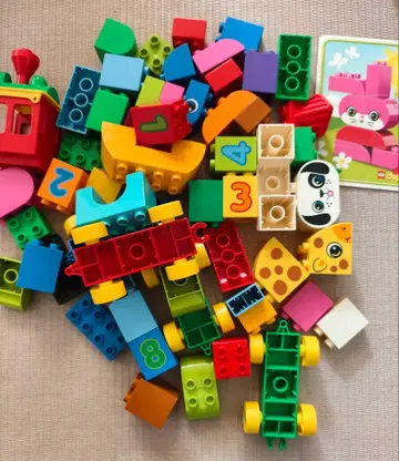 다색 LEGO 블록 완구 세트