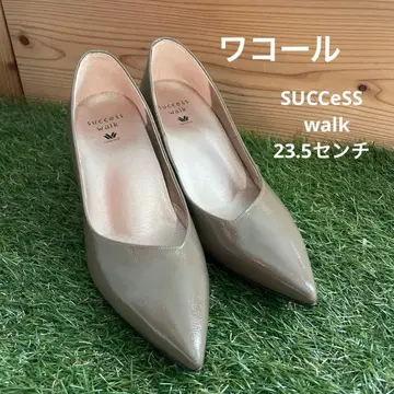 [ 미착용 새상품 ] 와코루 서세스워크 하이힐 에나멜 베이지 계열