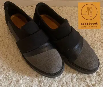 bibliotek 슬립온 슈즈 블랙/그레이