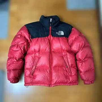 THE NORTH FACE 다운 자켓 빨간색/블랙 700필 XS