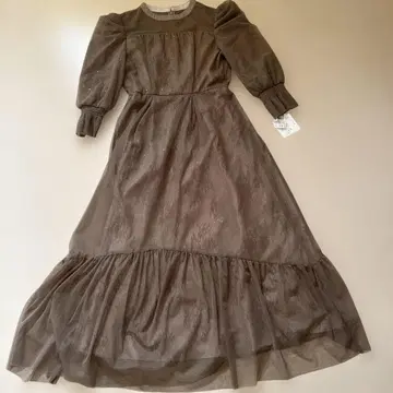 [ 정가 24,000엔 ] 야마다야 튤 원피스 모카 M