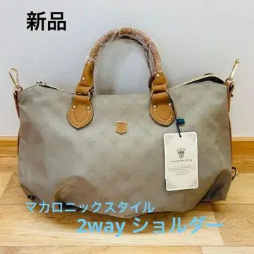 미사용 새상품 택 포함 마카로니 스타일 2WAY 숄더백 사선 가케