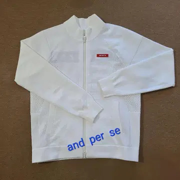 and per se 화이트 풀 집업 블루종