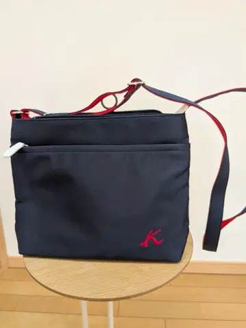 요코하마 모토마치 키타무라 숄더백 다크 블루/레드 Kitamura