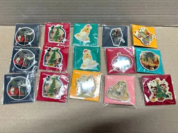 디즈니 크리스마스 오너먼트 복권 핀 배지 15종