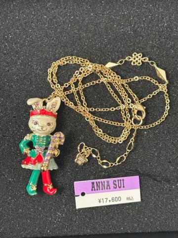 ANNA SUI 토끼 롱 목걸이