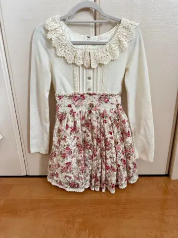 레어 LIZLISA 파워 절개 꽃무늬 원피스