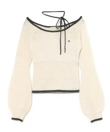 AND MARY Milly crochet knit tops White