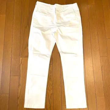 BEAMS 화이트 치노 팬츠 L 새상품급 다른 색상도 있음.