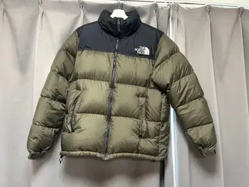 THE NORTH FACE 눕시 다운 자켓 올리브 그린/블랙