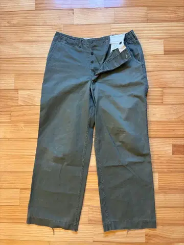 에비수 EBISU 올리브 치노 팬츠 밀리터리 34inch