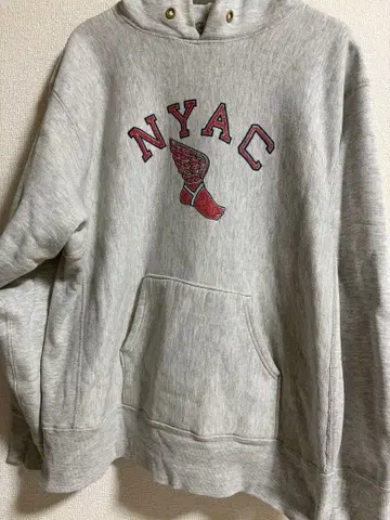 챔피온 NYAC 후드티 리버스 위브 USA제 YALE USMA
