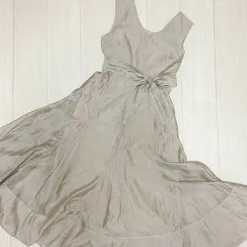 앙데팡당 새상품급 리본 플레어 맥시 길이 롱 원피스