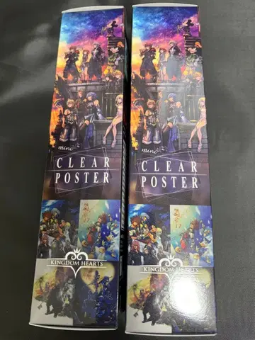 KINGDOM HEARTS 미니 클리어 포스터 2개 세트