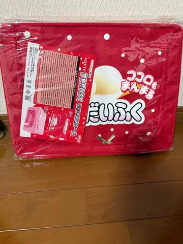 LOTTE 유키미다이후쿠 창문형 보관 케이스 빨간색