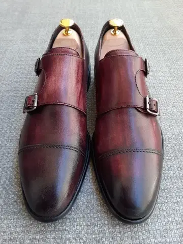 HILTON 힐튼 25.5cm 더블 몽크 스트랩 신발