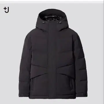 UNIQLO J + 하이브리드 다운 오버 사이즈 자켓 블랙 M