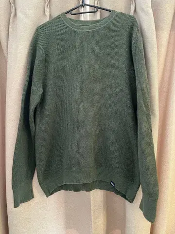 파타고니아 올리브 그린 와플 셔츠 남성용 M