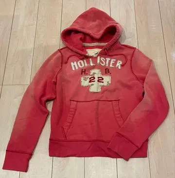홀리스터 후드티 레드 M 사이즈