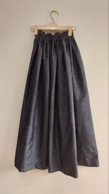 오시마 명주 기모노 리메이크 롱 스커트*250