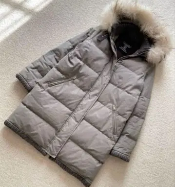 드레리아 Ventile 그레이 다운 자켓 퍼 포함