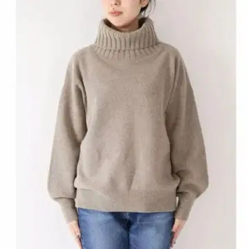 새상품급 Spick and Span 캐시미어 울 터틀 니트