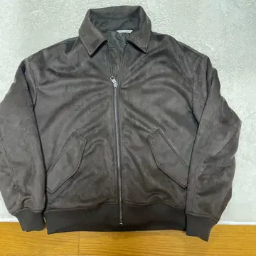 인기 ZARA 페이크 스웨이드 퀼팅 자켓 브라운