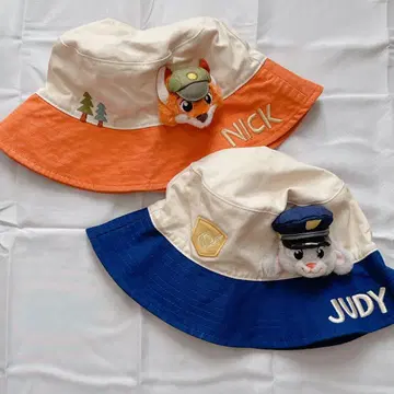 상하이 디즈니 닉 주디 주토피아 버킷햇 모자
