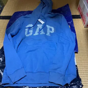 택 포함 새상품 GAP 파랑 후드티 L 사이즈