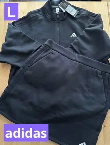 아디다스 골프 쓰리 스트라이프 속기모 셋업 L 사이즈