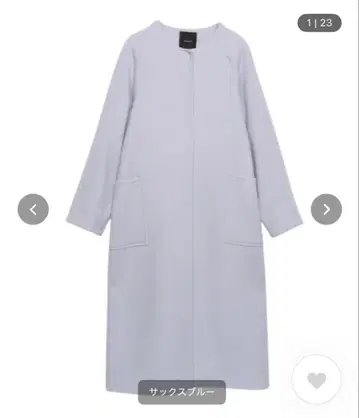 anuans 머플러 세트 리버 코트 블루