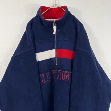 USA 구제 의류 90s tommy hilfiger 하프 지퍼 플리스
