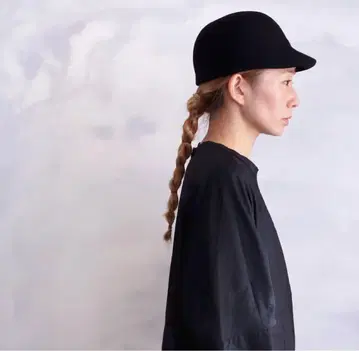 chisaki mavuno 블랙 울 캡 프리 사이즈