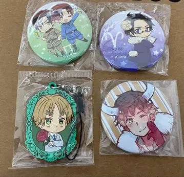 [ 4세트 ] 헤타리아 캔뱃지 러버 스트랩